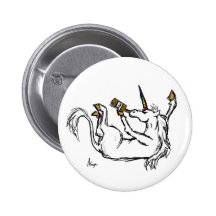Drunk Unicorn Button