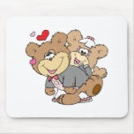 drunk with love cute wedding bears mouse pad