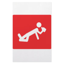 drunken man icon custom stationery