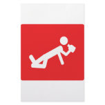 drunken man icon custom stationery