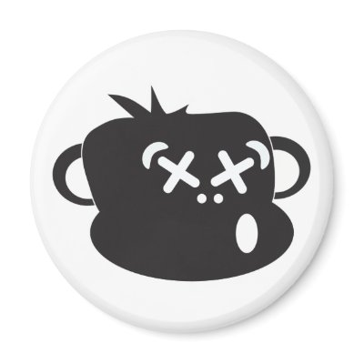 Drunken Monkey Magnet by mgajudo