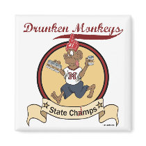 Drunken Monkeys magnet