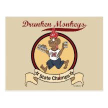 Drunken Monkeys Postcards