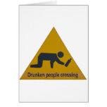 Drunken People Crossing cards
