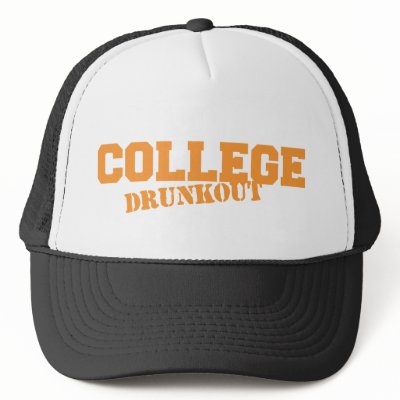 drunkout trucker hat by tailgatebarn