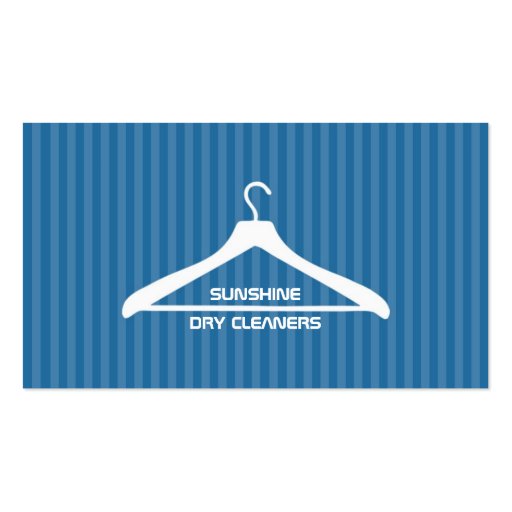 Dry Cleaner/Laundry Business Card (front side)