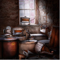 Dry Cleaner - Put you through the wringer Photo Sculptures