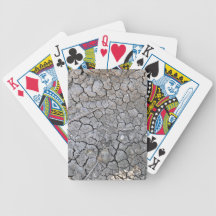 Dry Cracked Earth As Texture Bicycle Card Decks