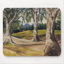 Dry creek and gumtrees in the Flinders mousepads by RulanCapperStarr Dry creek and gumtrees in the Flinders mousepads