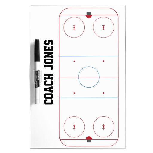 Dry Erase Board for Hockey Coach Zazzle