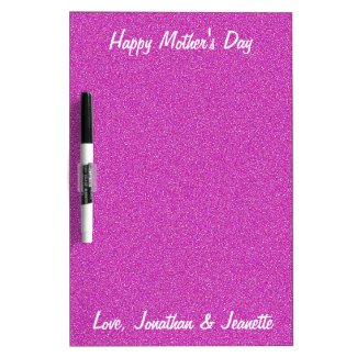 Dry Erase Board, Personalize, Hot Pink