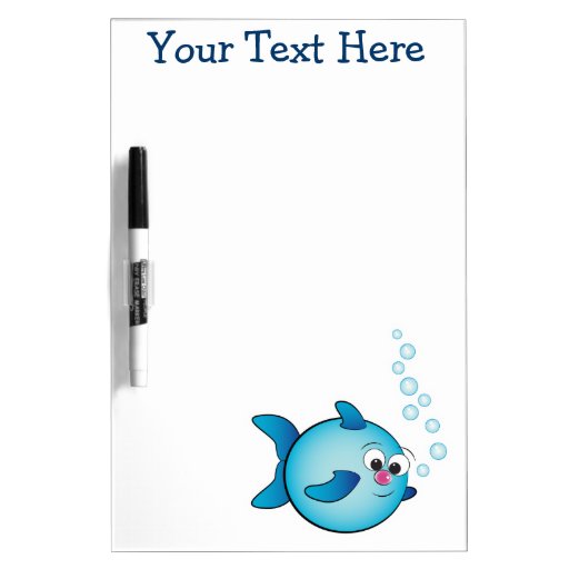Dry Erase Board with a fish