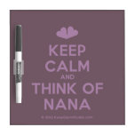 [Two hearts] keep calm and think of nana  Dry-erase Boards