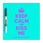 [Crown] keep calm and kiss me  Dry-erase Boards