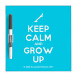 [Skateboard] keep calm and grow up  Dry-erase Boards