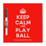 [Crown] keep calm and play ball  Dry-erase Boards