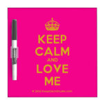 [Crown] keep calm and love me  Dry-erase Boards