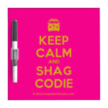 [Campervan] keep calm and shag codie  Dry-erase Boards