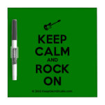 [Electric guitar] keep calm and rock on  Dry-erase Boards