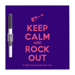 [Electric guitar] keep calm and rock out  Dry-erase Boards
