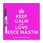 [Crown] keep calm and love reece mastin  Dry-erase Boards