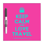 [Campervan] keep calm and love travel  Dry-erase Boards