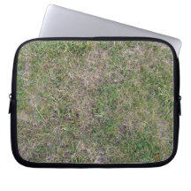 Dry Green Grass Ground Background Textures Computer Sleeve