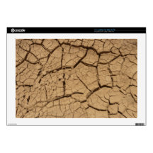 Dry ground in Death Valley 17" Laptop Decal