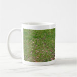Dry Maple Leaves on Fresh Green Grass Field Coffee Mugs
