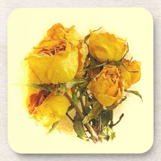 Dry Roses Drink Coaster