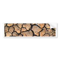 dry  soil  / crack earth bumper sticker