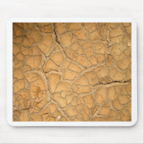 dry  soil  / crack earth mouse pad