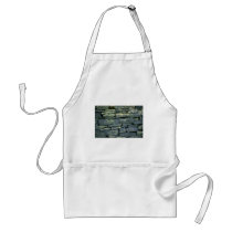Dry stone wall apron