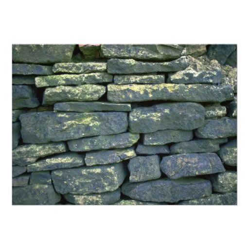 Dry stone wall personalized announcement