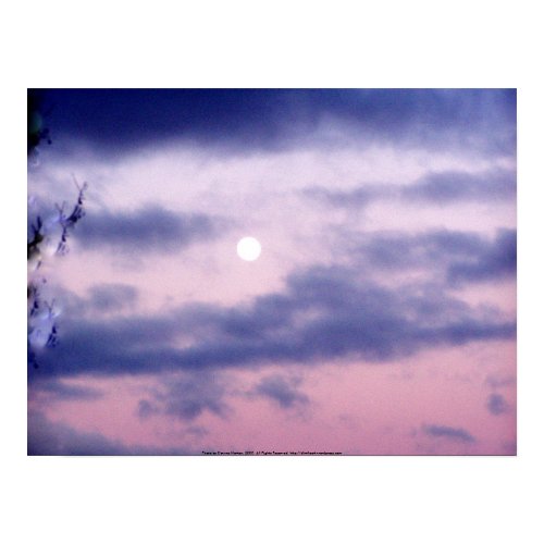 Dryad in the sky with the Moon print