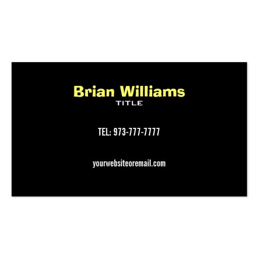 Drywall Business Cards (back side)