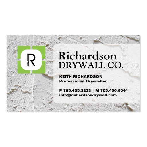 DRYWALL COMPANY BUSINESS CARD