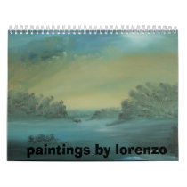 DSC00462, paintings by lorenzo Wall Calendar