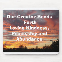 DSC00949, Our Creator Sends Forth Loving Kindne... Mouse Mats