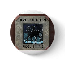 DSC_0034, FIGHT POLLUTION, RIDE A HORSE buttons
