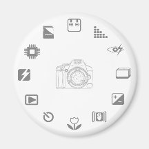 DSLR Feature Refrigerator Magnets
