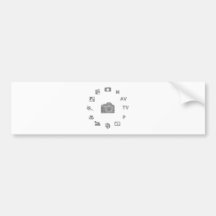 DSLR Mode Bumper Stickers