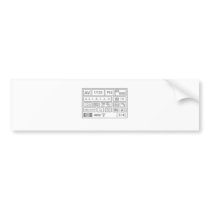DSLR Setting Bumper Stickers