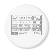 DSLR Setting Refrigerator Magnet