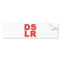 DSLR Type Typo Text Bumper Stickers
