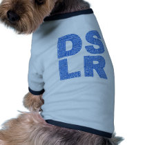 DSLR Type Typo Text Dog T Shirt