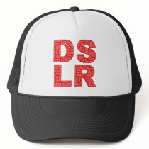 DSLR Type Typo Text Trucker Hat