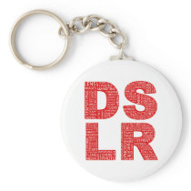 DSLR Type Typo Text Keychains