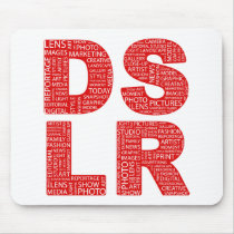 DSLR Type Typo Text Mouse Pad