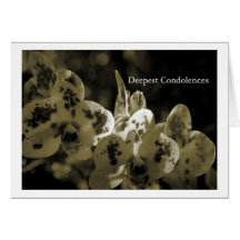 DTE plague Condolences Greeting Cards